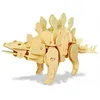 Image de Maquette en bois - puzzle 3D - Stégosaurus - capteur de son pour marcher et grogner