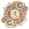Image de Puzzle 3D En Boîte ROKR Mécanique Steampunk Quartz Horloge Murale 134 pièces
