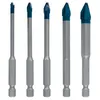 Image de Foret Hard Ceramic Hex-9 Expert BOSCH Ø 4/5/6/8/10 mm - 5 pièces - 2608900597