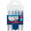 Image de Bosch Professional Zubehör, Foret, EXPERT HEX-9 HardCeramic Ensemble de forets, 4/5/6/8/10 mm, 5 pcs. (10 mm, 4 mm, 5 mm, 6 mm, 8 mm)
