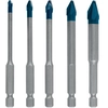 Image de Coffret de 5 forets Hard Ceramic HEX-9 mixtes BOSCH EXPERT 2608900597