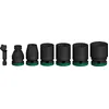 Image de Lot de 7 douilles Pro Impact pour clés à chocs 1/2'' - BOSCH - 2608003032