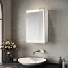 Image de SIRHONA avec prise rasoir avec miroir à trois couleurs à gradation infinie et tampon de salle de bain murales 380 x 600x140mm