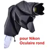 Image de JJC Protection pluie avec oeilleton rond pour Nikon DK-19, DK-17 (Housse de pluie, Nikon D810A), Protection pour appareil photo, Transparent, Noir