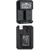 Image de JJC Chargeur de batterie double USB Sony DCH NPF (Chargeur de batterie d'appareil photo), Alimentation pour appareil photo, Noir