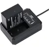 Image de JJC Olympus DCH BLH1 Chargeur double USB (Chargeur de batterie d'appareil photo), Alimentation pour appareil photo, Noir