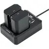 Image de JJC Dual Battery Charger (Chargeur de batterie d'appareil photo), Alimentation pour appareil photo, Noir