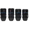 Image de Sirui Mars 4 kits de lentilles(24mm T2.9, 35mm T2, 50mm T2, 75mm T2 connexion MFT (Micro Four Thirds), Objectif, Noir
