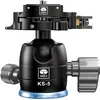 Image de Sirui KS-5 rotule ball black avec attache rapide et plateau TY-55X (Tête sphérique), Tête de trépied, Noir