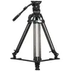 Image de Sirui SQ100 Rapid System Stativset mit einstufiger Höhenverstellung und professionellem VHS-18-Fluidkopf (Carbone), Trépied