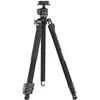 Image de Sirui L-224F+KS-10 Carbon Compact Dreinbeinstativ mit Mini Klappverschlüssen + Kugelkopf (Carbone), Trépied, Noir