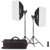 Image de Godox SL100Bi 2-Light Kit (éclairage de studio), Lumière continue, Noir