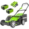 Image de Greenworks, Tondeuse à gazon, G40LM41K2X (Fonctionnement sur batterie)