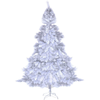Image de CostwaySapin de Noël Artificiel 210cm pour Décoration de Noël 950 branches, Matériau PVC avec Pied en Métal, Blanc
