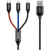Image de Baseus Trois couleurs primaires 3 en 1 (1.20 m, USB 2.0), Câble USB