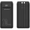 Image de Awei PowerBank P169K 20000mAh 22.5W czarny/black wy wietlacz + kable PD/Lightning (20000 mAh, 22.50 Wh), Chargeur de secours, Noir