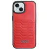 Image de Audi Cuir Synthétique MagSafe iPhone 15 / 14 / 13 6.1" czerwony/red hardcase AU-TPUPCMIP15-GT/D3-RD (Apple iPhone 13, Apple iPhone 15), Coque pour téléphone portable, Rouge