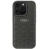 Image de Audi Étui rigide en cuir synthétique pour iPhone 16 Pro 6.3" czarny/black AU-TPUPCIP16P-GT/D2-BK (Apple iPhone 16 Pro), Coque pour téléphone portable, Noir