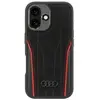 Image de Audi Cuir véritable MagSafe iPhone 16 6.1" czarno-czerwony/black-red hardcase AU-TPUPCMIP16-R8/D3-R (Apple iPhone 16), Coque pour téléphone portable, Rouge, Noir