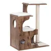Image de Arbre à chat FEANDREA hauteur 88 cm Brun rustique et blanc PCT70HW