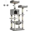 Image de Feandrea Kitty (143 cm, Gris clair), Arbre à chat