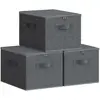 Image de Vasagle, Boîte de rangement, Elisabeth (30 cm, 30 l, 3x)