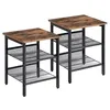 Image de Ensemble de tables d'appoint VASAGLE Lot de 2 tables de chevet industrielles LET24X