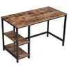 Image de bureau informatique charly - 120 x 60 x 75 cm - marron rustique/noir