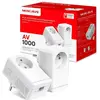 Image de Mercusys Kit CPL Gigabit AV1000 avec prise intégrée type F (lot de 2) Vitesse 1000Mbps M (1000 Mbit/s), CPL