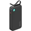 Image de Usams Powerbank ze zwijanym kablem USB-C Retractable 10000 mAh PD 20W Fast Charge XY Series czarny/b (10000 mAh, 50 W, 37 Wh), Chargeur de secours, Gris