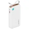 Image de Usams Powerbank ze zwijanym kablem USB-C Retractable 10000 mAh PD 20W Fast Charge XY Series bia y/wh (10000 mAh, 20 W, 20 Wh), Chargeur de secours, Blanc