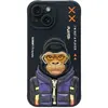 Image de Audi Nimmy case iPhone 15 6.1" black Cool&Cute 2.0 Monkey (Apple iPhone 15), Coque pour téléphone portable, Noir