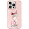 Image de Nimmy case iPhone 16 Pro Max 6.9" pink Glasses Cool Cat (Apple iPhone 16 Pro Max), Coque pour téléphone portable, Pink