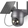 Image de caméra de surveillance solaire sans fil WIFI extérieur ANRAN Q01 Gris