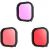 Image de Ensemble de filtres étanches Telesin pour GoPro Hero 12 / 11 / 10 / 9 (GP-FLT-904)