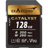 Image de Exascend Carte SDXC 128 Go UHS-II V90 R300/W280 série Catalyst (Nouveauté) (128 Go, SDXC, UHS-II), Carte mémoire, Noir