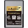 Image de Exascend CFexpress Card Type A 240GB R800/W700 Essential Series (Nouveauté) (240 Go, CFexpress type A), Carte mémoire, Noir, Gris