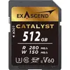 Image de Exascend Carte SDXC 512GB UHS-II V60 R280/W100 série Catalyst (Nouveauté) (512 Go, SDXC, U3, UHS-II), Carte mémoire, Noir