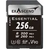 Image de Exascend Carte SDXC 256GB UHS-II V90 R300/W280 Série Essential (Nouveauté) (256 Go, SDXC, U3, UHS-II), Carte mémoire, Noir, Argent