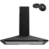 Image de CIARRA Hotte Aspirante 90cm 370m3/h - Classe A++ - Recyclage ou Evacuation - 3 Vitesses - Eclairage LED - Noire - 201BK90