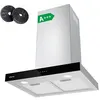 Image de A+++ hotte tactile 60cm - 650m3/h - 4 vitesses - booster fonction - recyclage ou evacuation - led - inox - cbcs6102