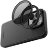 Image de Telesin VND Lentille réductrice réglable (doit fonctionner avec l'étui du téléphone), Téléphone portable : accessoires, Noir