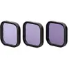 Image de Telesin Jeu de 3 filtres ND 8/16/32, Caméra d'action : accessoires, Transparent, Gris