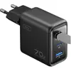 Image de INIU 70W GaN Ladegerät 2x USB-C/USB-A (70 W), Chargeur USB, Noir