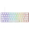 Image de Clavier gaming MONSGEEK FUN60 Pro, switches magnétiques 8k SP, clavier HE filaire, format 60 %, noir translucide (layout américain).