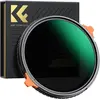 Image de K&F Concept 82mm 2-in-1 Variable ND4-ND64 (2-6 Stop) & CPL Filter, Green Coated, Anti-Scratch (Nano-X Series) (82 mm, Filtre gris neutre, Filtre polarisant), Filtre photo, Multicolore