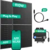 Image de Kit Solaire Plug and Play, Micro-onduleur EZ1-M / 2*455W Panneaux Solaires Rigides (910 Wp)