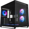 Image de Ocypus Iota C70 ARGB (noir, vitre panoramique) (ATX, ITX, mATX), Boîtier PC, Multicolore, Noir