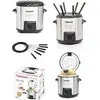 Image de Techwood Friteuse et appareil à fondue 2 en 1 - Inox