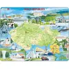 Image de Larsen Puzzle - La République tchèque avec des points de repère (78 pièces)